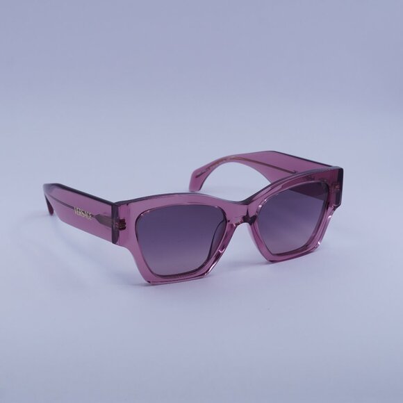 Versace VE4492U 551646 Sunglasses Pink Square Frame Pink Grey Lenses